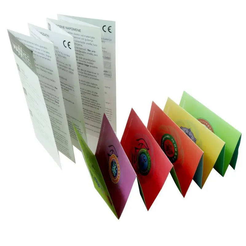 OEM Kustom Corcetes A5 Majalah Pamflet Instruksi Manual Katalog Sadel Booklet Selebaran Poster Pencetakan Brosur