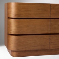 Commode de Luxe Moderne en Bois Massif, 9 Tiroirs, Couleur Personnalisable, Meuble de Chambre