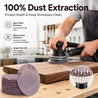 Disque de ponçage en maille de 6 pouces de haute qualité avec fixation auto-agrippante, papier abrasif en filet pour l'extraction des poussières, idéal pour le ponçage du bois, des meubles et des carrosseries automobiles