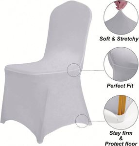 Fundas Blancas para Sillas Plegables y Lazos de Organza en Stock - Product Image 2