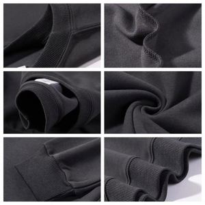 Sweat-shirt à col rond épais et uni pour hommes, personnalisable, de haute qualité, pour la sérigraphie, vente en gros 2026 - Product Image 4