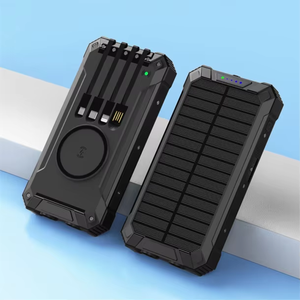 2025 nouvelles idées de produits chargeur Portable haute capacité <span class=keywords><strong>15000mAh</strong></span> grandes banques solaires étanches extérieures OEM électronique 10000mAh 20W - Product Image 2