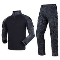 Usines de vêtements OEM, accessoires tactiques de combat, uniforme respirant en polyester/coton unisexe