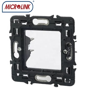 Cadre de support métallique de type français 80*80MM, plaque frontale <span class=keywords><strong>RJ45</strong></span> pour <span class=keywords><strong>Legrand</strong></span>, prise <span class=keywords><strong>modulaire</strong></span> <span class=keywords><strong>RJ45</strong></span> 45*45MM/45*22.5MM, 1/2 ports - Product Image 5