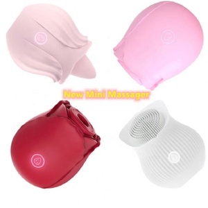 En gros Blanc Rouge Rose D'aspiration Rose Langue Vibrateur vibrant <span class=keywords><strong>clitoris</strong></span> sucer lécher fleur jouets sexuels femmes - Product Image 5