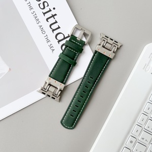 <span class=keywords><strong>Bracelet</strong></span> de montre en cuir véritable de luxe pour <span class=keywords><strong>Apple</strong></span> <span class=keywords><strong>Watch</strong></span> Iwatch 7 8 9 Ultra 40 41 <span class=keywords><strong>44mm</strong></span> 45mm 49mm <span class=keywords><strong>Bracelet</strong></span> de poignet pour hommes <span class=keywords><strong>Bracelet</strong></span> de remplacement - Product Image 5