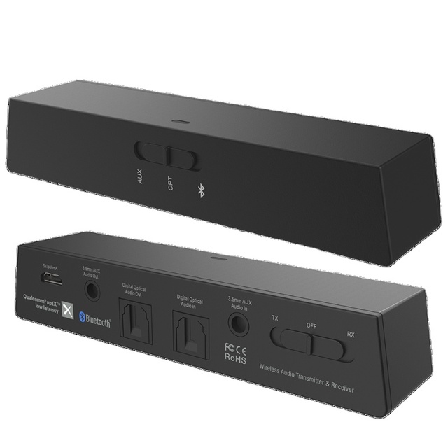 Odm Oem Low Lantency Bluetooth Amplifier for TV True HiFi Digital Optical Bluetooth Transmitter Receiver Auracast Optional