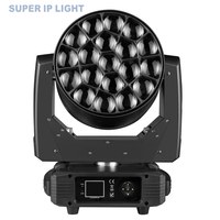 Projecteur motorisé Zoom Bee Eye 19*15W RGBW 4-en-1 DMX Wash Light pour DJ, discothèque et scène