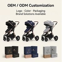 Cochecito de Bebé 3 en 1 Multifuncional, Plegable, para Viajes, para Niños y Niñas, Diversión en Interiores y Exteriores, Regalo de Cumpleaños