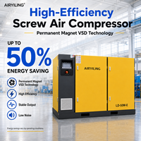 Compresor de Aire de Tornillo Rotativo Industrial PM VSD de 37 kW, 55 kW, 75 kW, 7-12 Bares, Precio de Fábrica, para Líneas de Producción Industriales