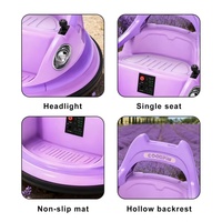 Nouvelle voiture tamponneuse électrique pour enfants d'intérieur, rotation à 360°, roues universelles, fonctionne sur batterie, en plastique