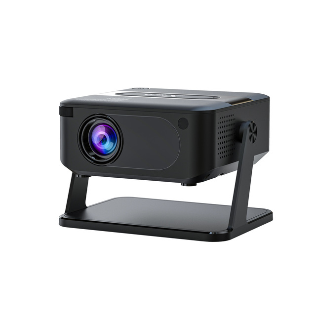 Factory Direct Smart Mini Projector 1080P WiFi6 360° Gimbal Phone Mirroring Home Theater Custom HA109