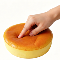 19cm Extra Großes Riesiges Rundes Brot PU Quetschspielzeug Simuliertes Lebensmittel Kuchen Ei Gebäck Langsam Zurückfederndes Squishy Stressabbau Fidget-Spielzeug