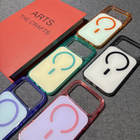 Coque Magnétique Antichoc 2-en-1 pour iPhone 18 17 Pro Max 16 15 Plus, Couleurs Contrastées, Anti-Jaunissement, Compatible Charge Sans Fil