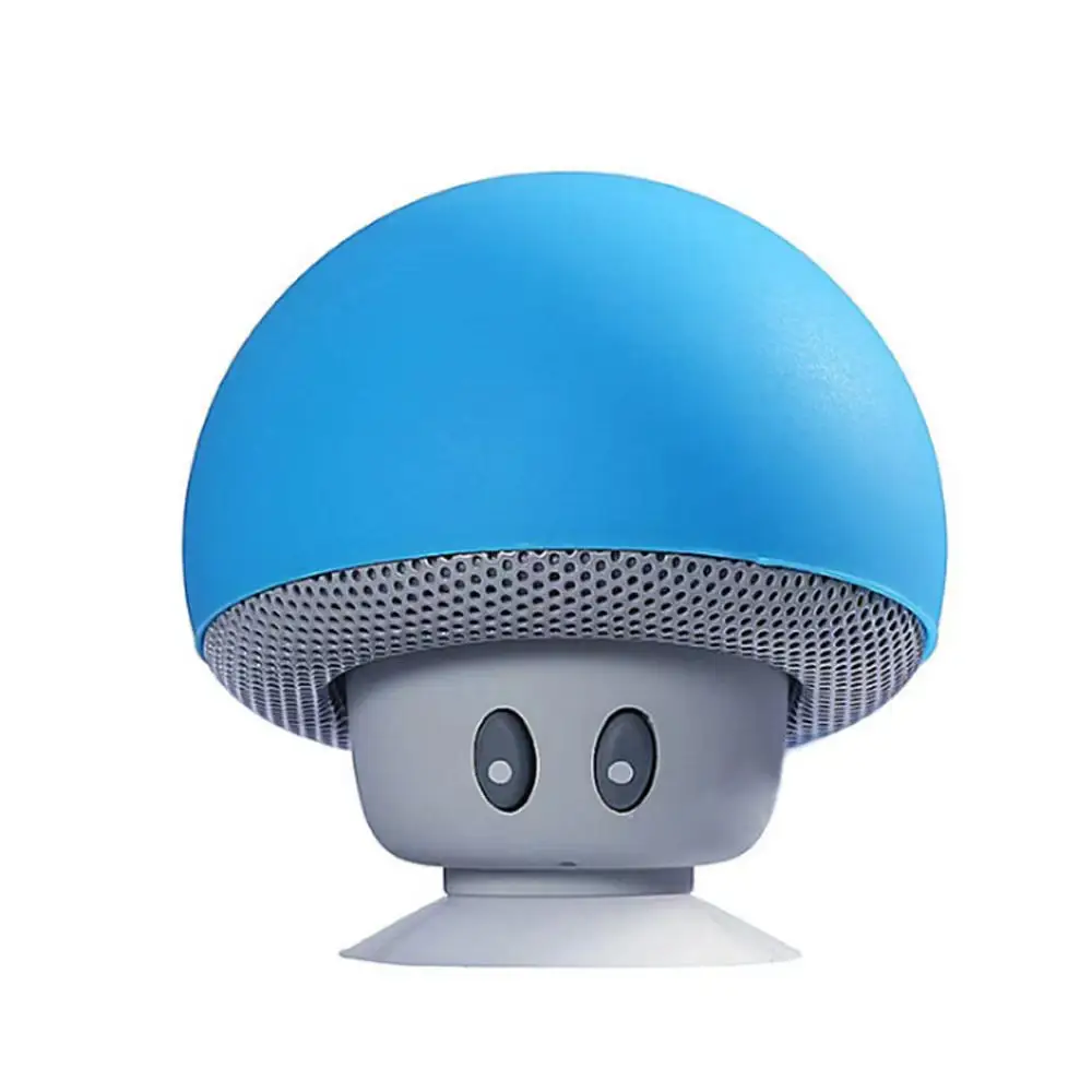 ASPOR LD-2021 Cheap Cute Portable Shower Mushrooms Sucker Waterproof Wireless Speaker Mobile Phone Car Mini Speaker