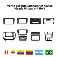 Marco de Consola Sudamericana para Modelos Hyundai, Kia, Toyota, Mazda, Chevrolet, Mitsubishi, Panel de Tablero, Accesorios para Reproductor de DVD