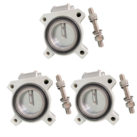 Vanne papillon en acier inoxydable, cuivre et plastique pour transformateur AC, radiateur, DN80 DN100 DIN42560, conception résistante à la corrosion C5