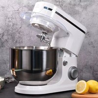 Robot de cuisine multifonctionnel de grande capacité 8L, 1500W de puissance élevée, contrôle mécanique à 7 vitesses, pour la cuisine de bureau, mélangeur à pâte