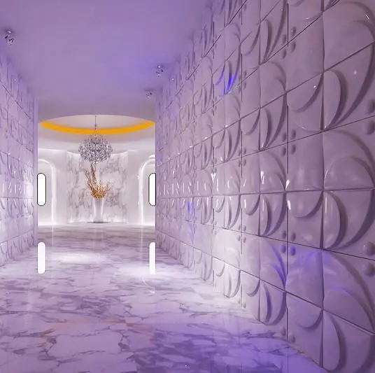 2019 Venta caliente decoración de casa habitación 3d paneles de pared papel pintado geométrico