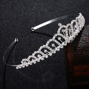 Diadema de Princesa Clásica con Pedrería, Joyería de Novia, Estilo Europeo Americano, Popular, Accesorios para Vestidos de Niñas - Product Image 4