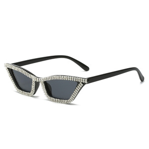 Gafas de Sol Estilo Ojo de Gato con Brillo, Logotipo Personalizado, Compra al Por Mayor, Gafas de Sol Vintage con Cristales para Mujer, para Tiendas Boutique - Product Image 2
