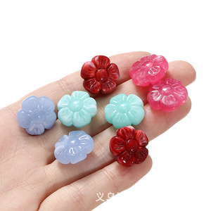 Acrylic Flower <b>Beads</b> 10mm Colored Perforated For Bracelet Making DIY Jewelry Accessories - Product Image 3