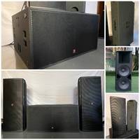 Sistem Sub-bass Ganda 2*18'' Woofer 18 Inch 3000W RMS 5000W Peak Full Range Speaker T.I Pro Audio T-218 untuk Gereja