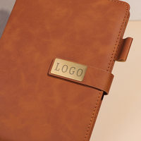 Cuaderno Personalizado con Logotipo, Tapa Dura de Tela A5, para Estudio y Oficina, 100 Hojas Gruesas, Cierre Magnético, Portaplumas