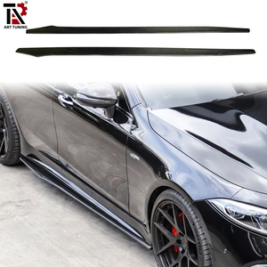 กระโปรงข้างอเนกประสงค์ทำจากคาร์บอนไฟเบอร์สำหรับ W257 Mercedes-<span class=keywords><strong>Benz</strong></span>, เข้ากันได้กับ W204, W205, W212, W213, W222, W218, W176, <span class=keywords><strong>CLS</strong></span>, CLA - Product Image 1