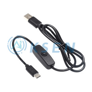 AI-KSEN Raspberry <span class=keywords><strong>Pi</strong></span> 4b Netsnoer 5v3a Stroomschakelaar Kabel Usb Type-C Interface Met Schakelaar Netsnoer - Product Image 1