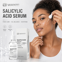 Extrait biologique de Portulaca Oleracea et acide salicylique, sérum liquide pour le visage et le corps avec extrait de noisette - hydratant, apaisant, raffermissant