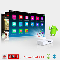 BYINTEK R19 Hottest DLP Mini 3D Projecteur 4K Intelligent Android Sans Fil Affichage Beamer Pico Portable Proyector Pour Une Utilisation Home Cinéma