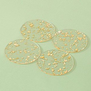 Stock Cup <b>Mat</b> Creative Tea Solid Flower Crystal Epoxy Set Resin Coaster - Product Image 5