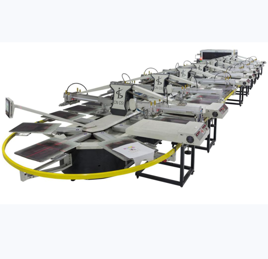 Automatic T-shirt Screen Printing Machine for Garment Factory