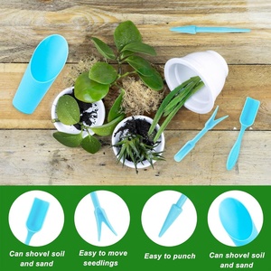 Outils de jardin <span class=keywords><strong>en</strong></span> <span class=keywords><strong>plastique</strong></span> personnalisés, ensemble de jardinage OEM, pelle, râteau, truelle <span class=keywords><strong>pour</strong></span> la plantation, le creusement, la transplantation et l'aménagement paysager - Product Image 3