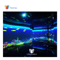 Projecteur laser, salle de projection immersive, projection murale interactive