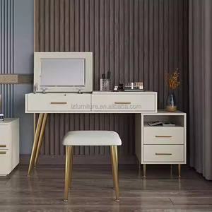 Inexpensive Studio Apartment Bedroom Furniture Complete Sets <b>with</b> Storage <b>Bed</b> Nighstands <b>Sliding</b> Wardrobe & Vanity Desk - Product Image 4