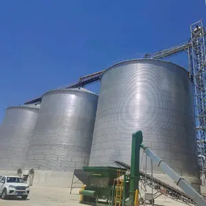 Silo de acero de almacenamiento de cebada Silo de grano inoxidable de almacenamiento de arroz/maíz de 10000 toneladas