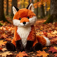 Boneka Hewan Liar Premium Bersertifikat CE, Mainan Boneka Hewan Isi Dakron, Hadiah untuk Anak-Anak