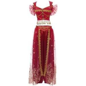 Jh467新着セクシーベリーダンスロングスカートブラトップス衣装6個大人セットパフォーマンスステージ & ダンサーウェアM L - Product Image 5