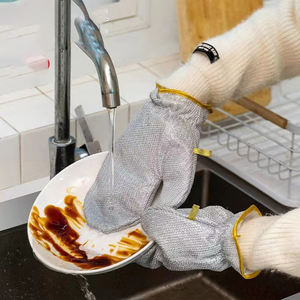 Gants de nettoyage en fil métallique pour cuisine, pour casseroles et poêles, chiffons à vaisselle, gants de nettoyage ménager en fil métallique anti-rayures - Product Image 6