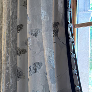 <span class=keywords><strong>Tende</strong></span> da finestra Jacquard <span class=keywords><strong>grigio</strong></span> <span class=keywords><strong>argento</strong></span> ad alta precisione: tessuto di lusso, Design sofisticato - Product Image 6