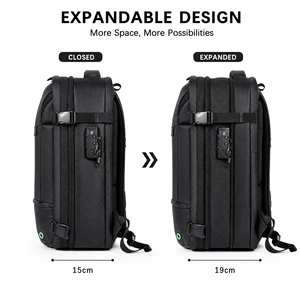 Luxury Expandable Air <b>Backpack</b> Air Pump Vacuum Compression Zipper Large Capacity Water-Proof Portable for Business Travel - Product Image 1