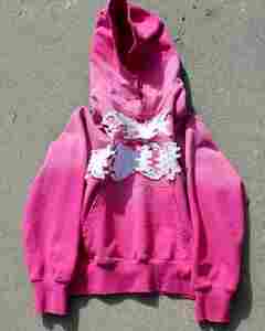 Streetwear surdimensionné personnalisé unisexe recadrée Boxy Fit en détresse broderie Applique Logo Patch à capuche hommes - Product Image 3