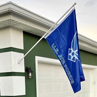 Drapeau de l'armée de l'air américaine bannière des États-Unis en polyester 3x5 pieds ailes de l'armée de l'air drapeaux militaires couleurs vives