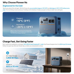BLUETTI Solar kraftwerk mit effizienter Natrium ionen batterie 900Wh 1500W Wechselstrom ausgang Schnelle Lade fähigkeit Dauerhafter Aufbau - Product Image 3