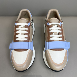 Luxury Designer Thick-Soled Casual Shoes Unisex Classic Plaid Fabric Breathable Comfortable Lace-Up Walking Shoes Sneakers - Product Image 2