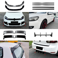 Kit carrosserie AMP-Z pour Volkswagen Golf MK6 : Lame de pare-chocs avant, jupes latérales, aileron arrière, diffuseur arrière en ABS