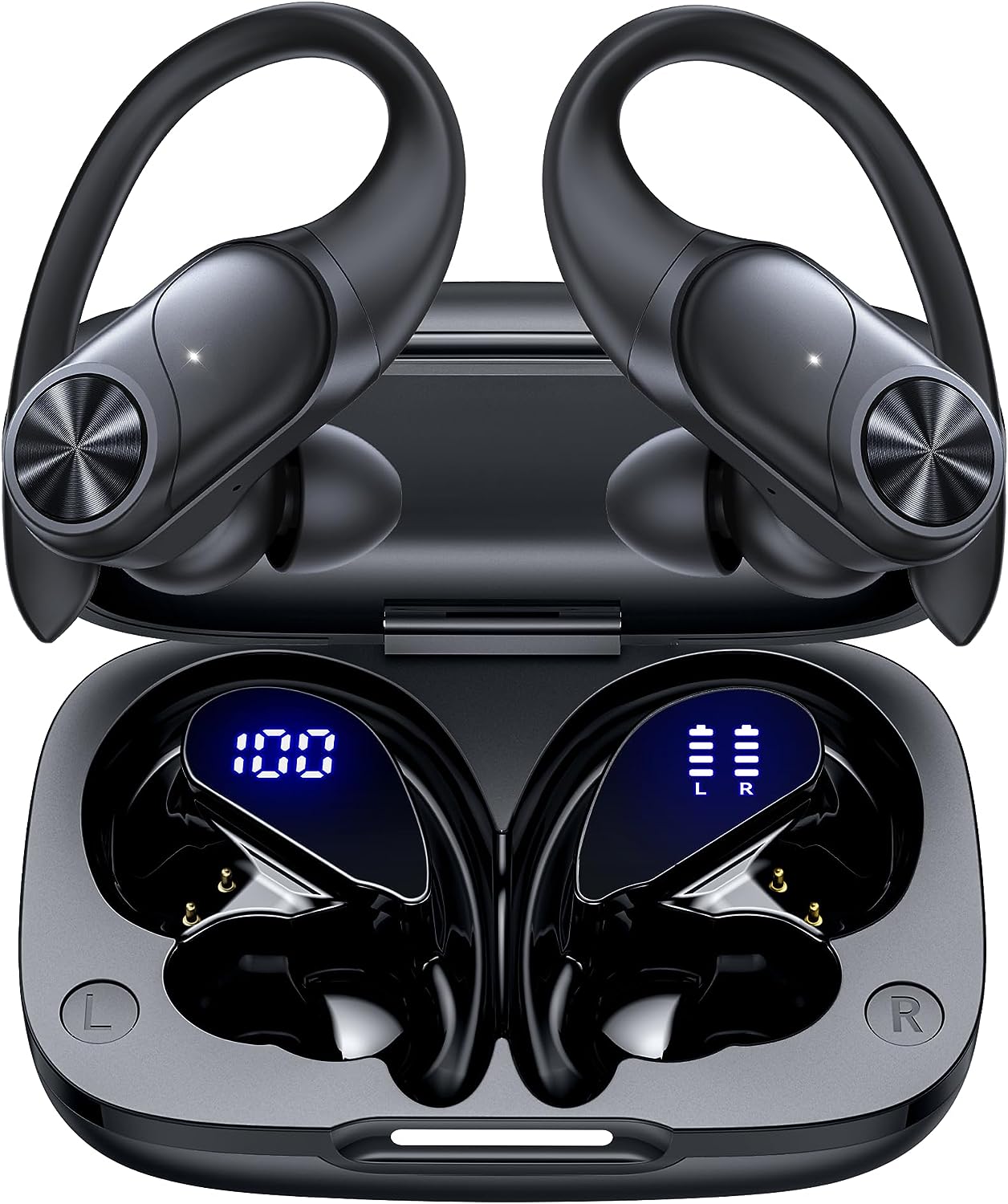 Cuffie Bluetooth 5.3 Wireless Con Stereo HiFi – 36 Ore Di Autonomia, IP7 Impermeabili, Touch Control – Compatibili IOS/Android