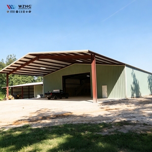 Bâtiments en acier à bas prix : Entrepôt à structure métallique avec abri de stockage, conçu pour une structure à ossature. - Product Image 3